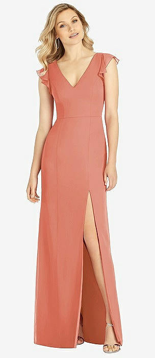 sachin and babi light blue dress Cowl-Neck Draped Wrap Maxi Dress with Front Slit  On Sale Now with Up to  50% Off