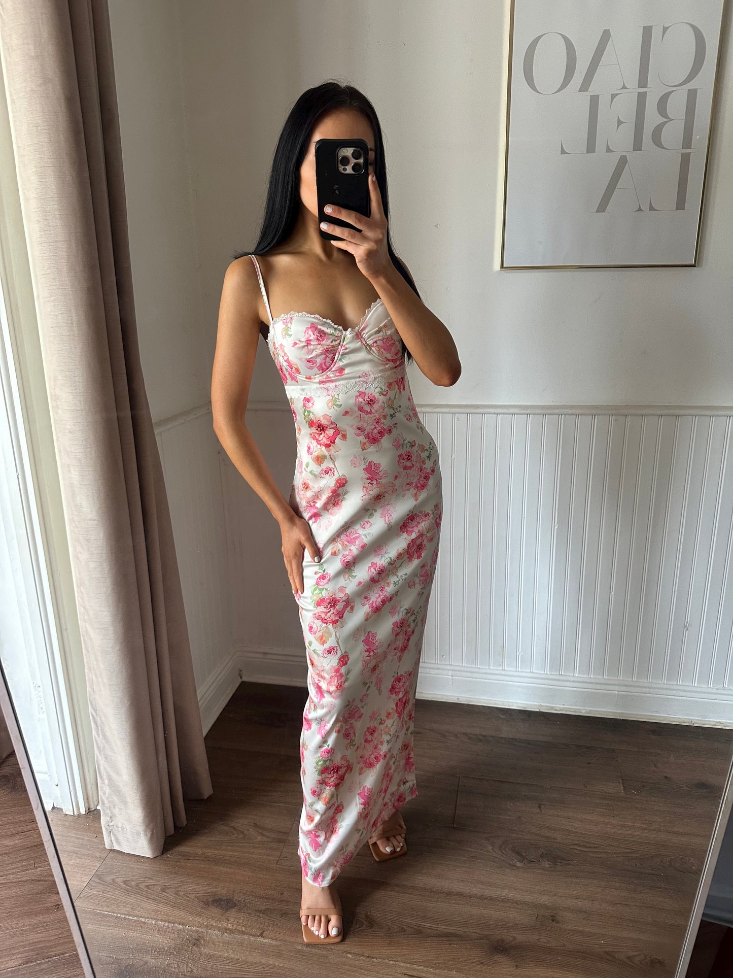 FLORAL MIDI DRESS