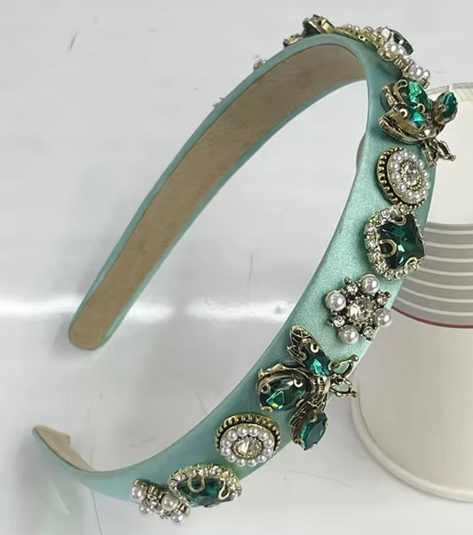 MINT GREEN BEE HAIR BAND