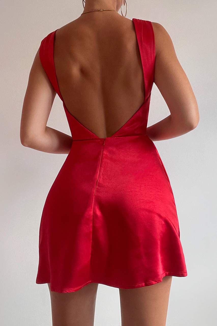 KIMMY MINI DRESS RED
