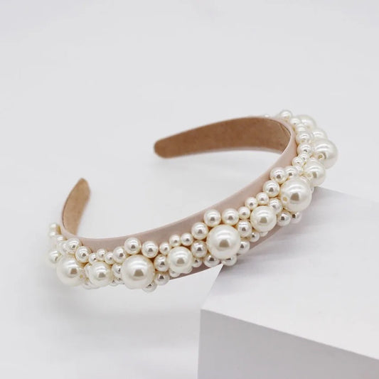 CREAM PEARL HAIR BAND