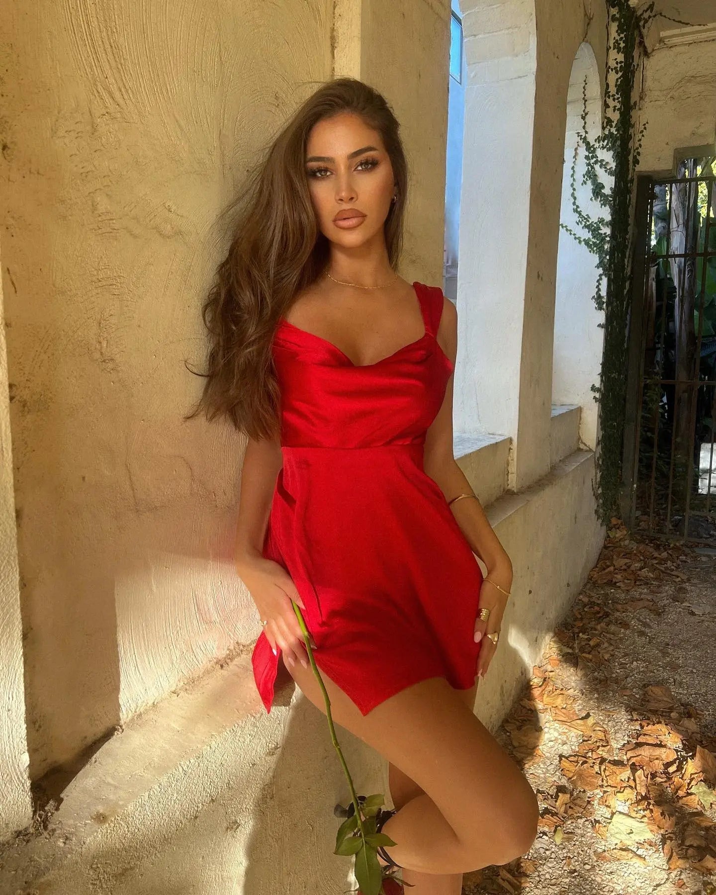 KIMMY MINI DRESS RED
