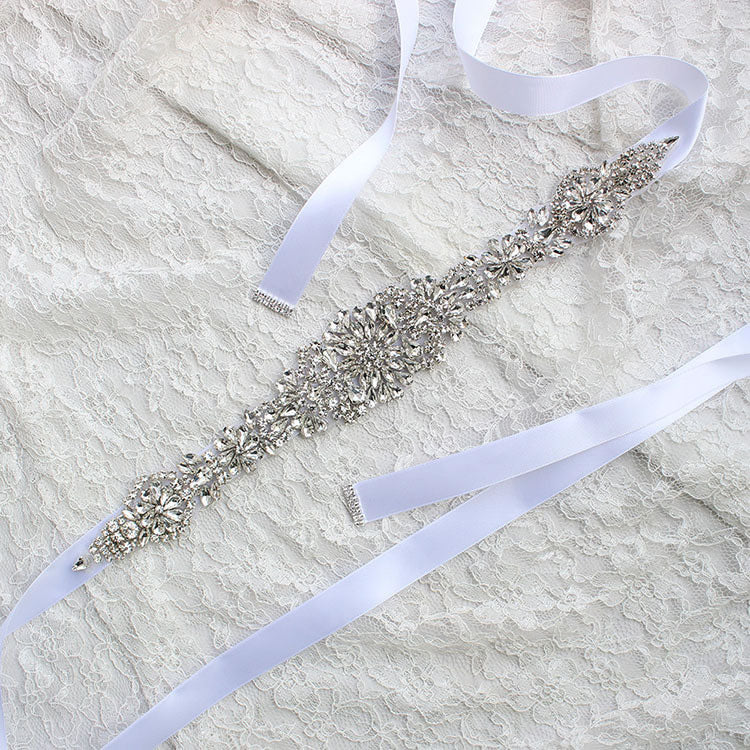 Diamante shop ribbon belt