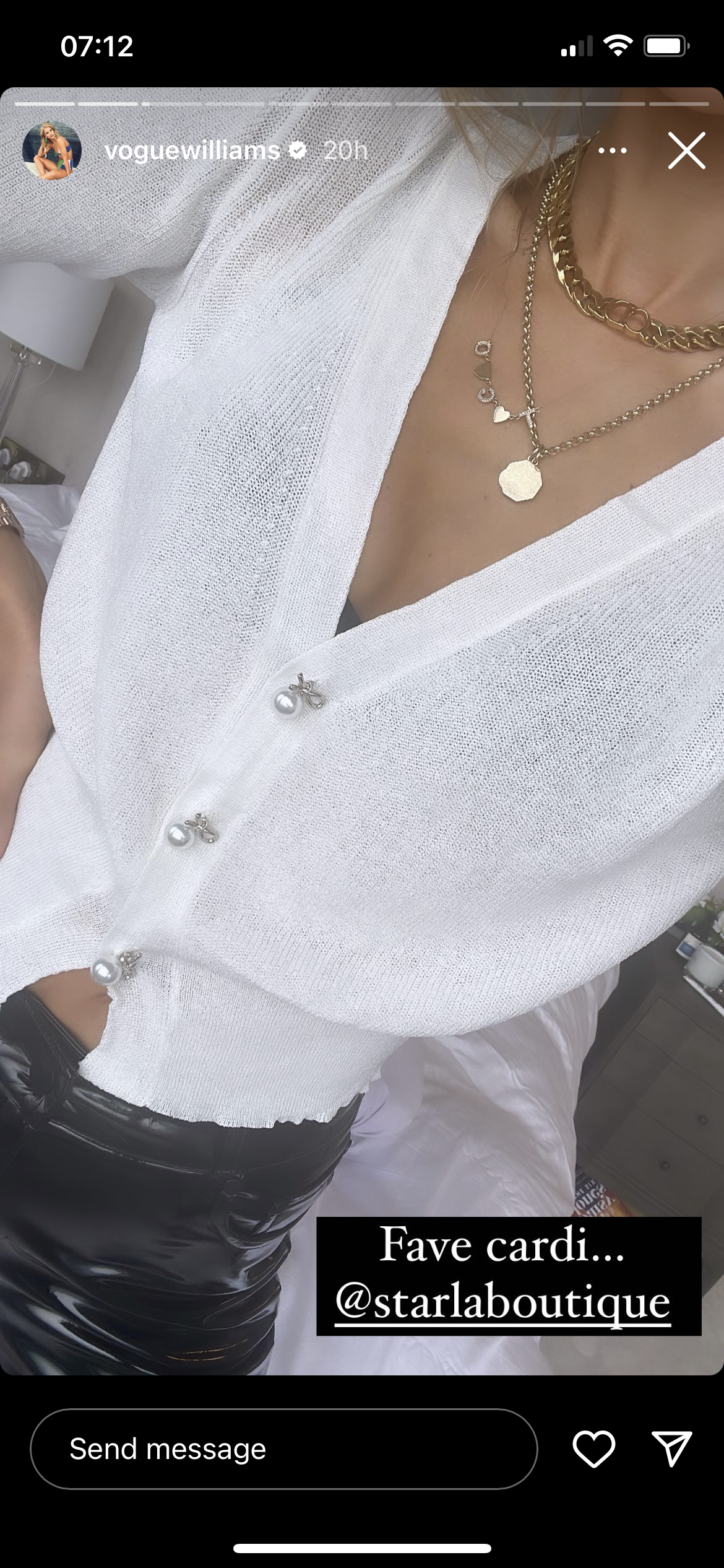 WHITE SHIMMER CARDIGAN