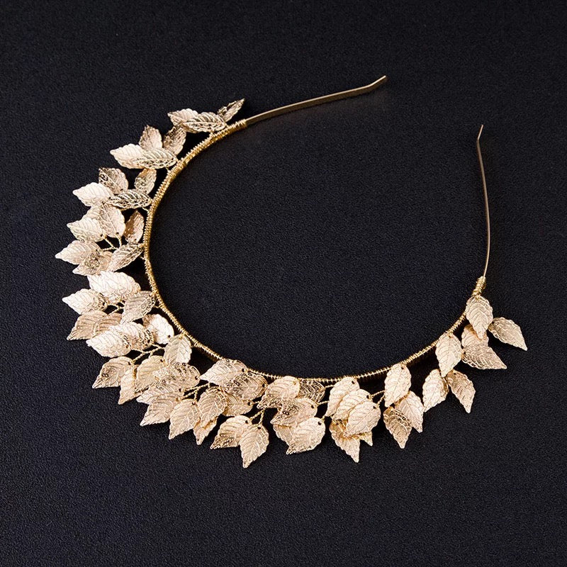 ROSE GOLD LEAF HAIRBAND