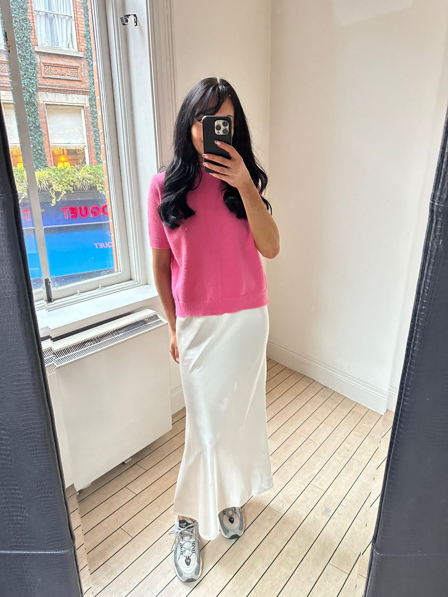 SJ - SATIN SKIRT IVORY