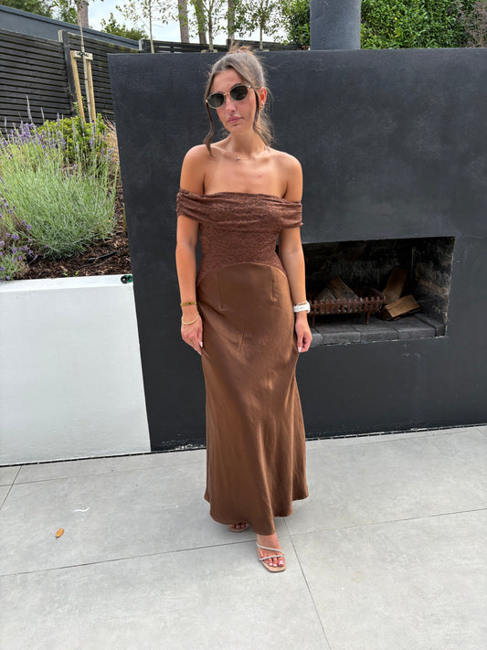 SAMPLE SALE DRESS BROWN