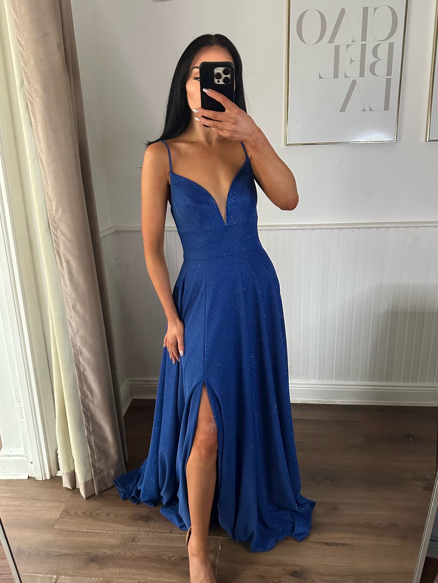 ROYAL BLUE PRINCESS DEBS DRESS