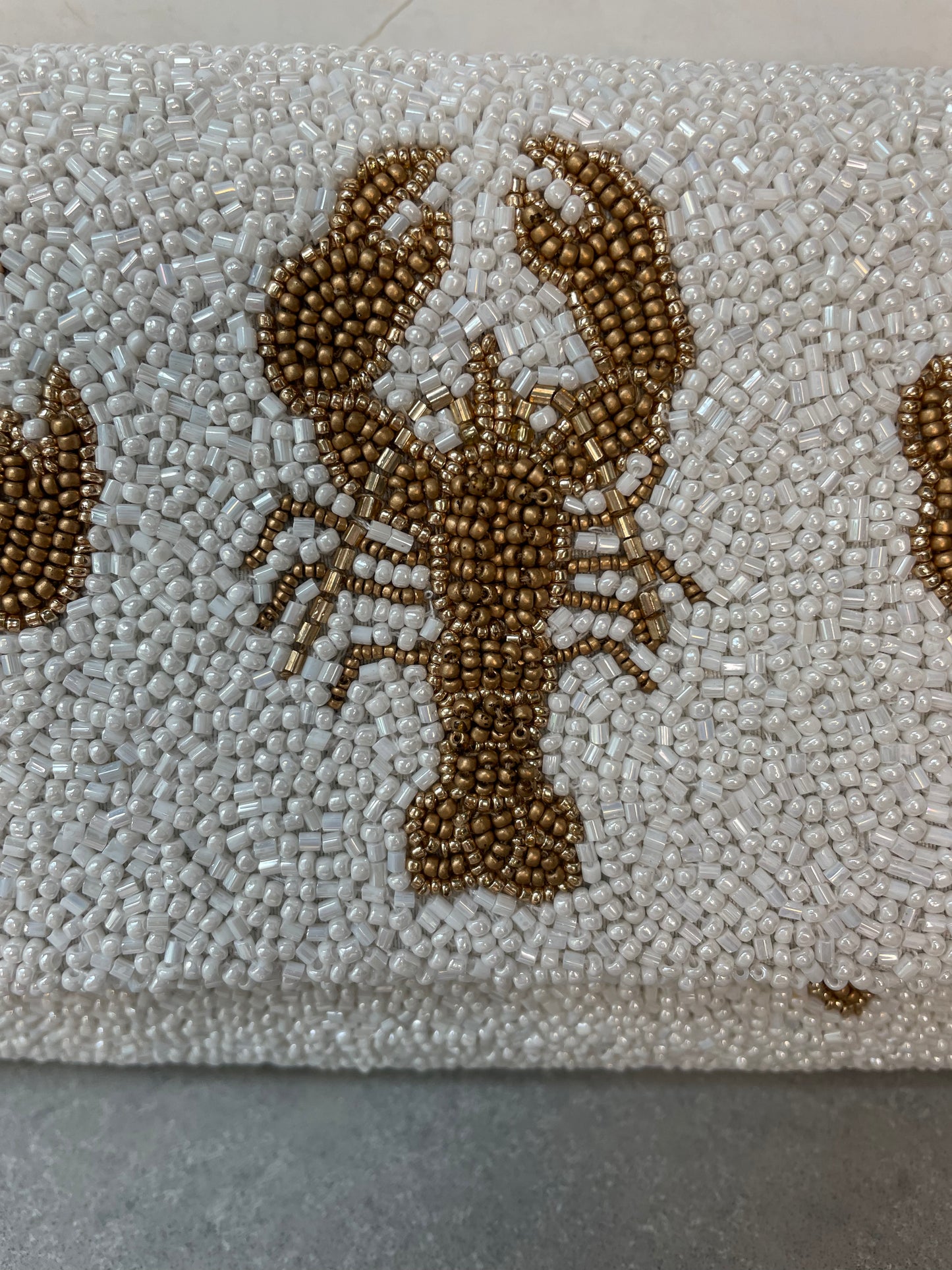 LOBSTER BAG WHITE AND GOLD