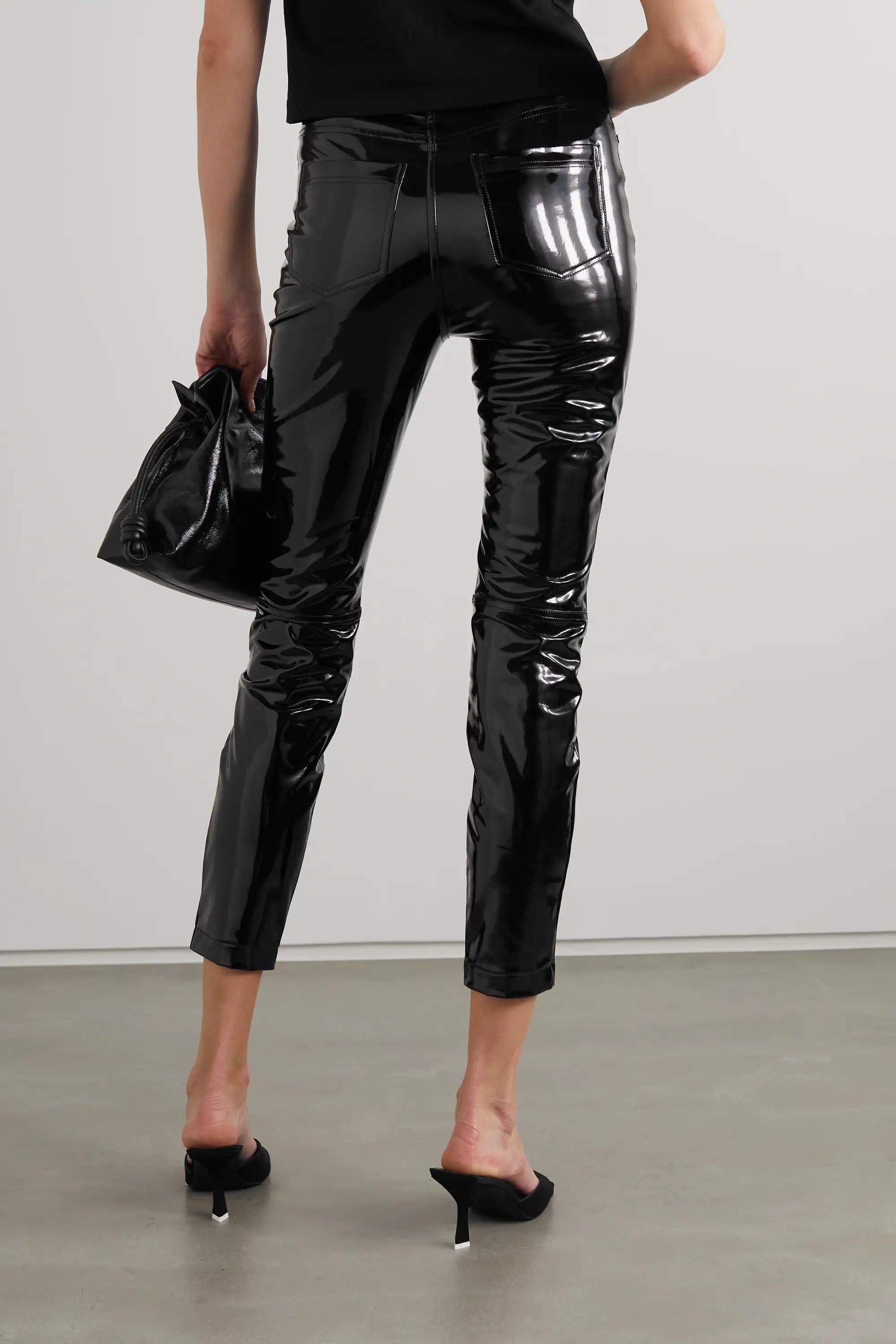 How To Style Shiny Patent Leather Pants — WOAHSTYLE