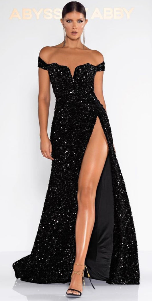 FORD GOWN BLACK SEQUIN