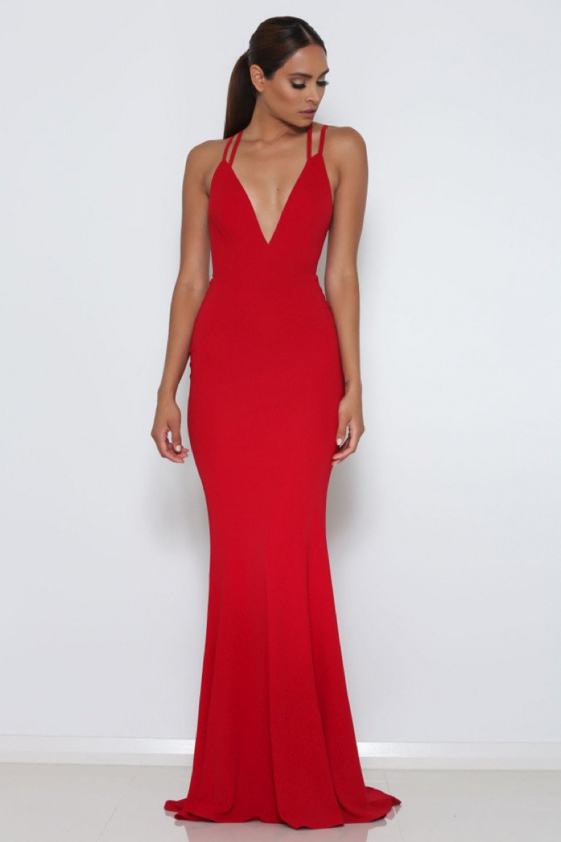 TROY GOWN RED