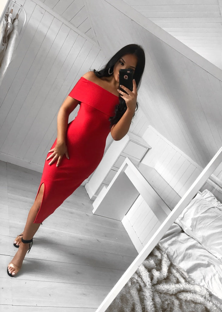 INDIA BANDAGE DRESS RED PARTY DRESS WEDDING GUEST DRESS PARTY DRESSES STARLA