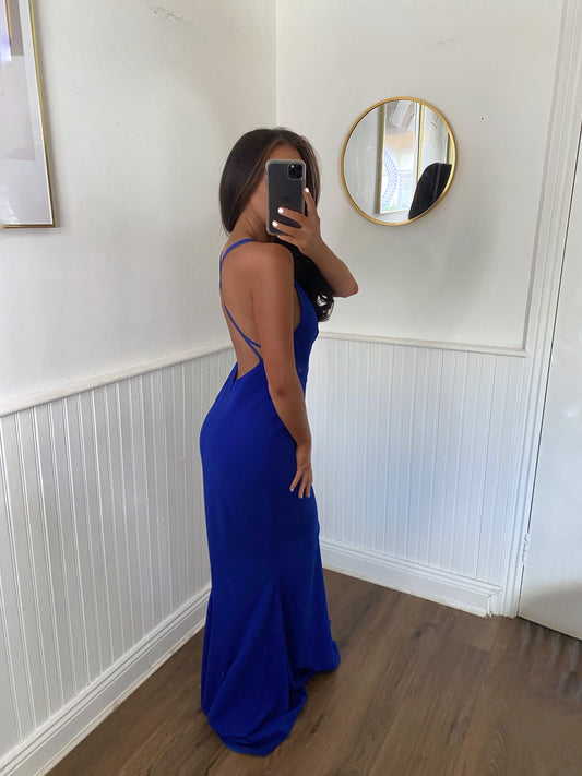 TROY GOWN ROYAL BLUE
